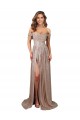 Vendedor de Colher Lantejoulas Sem Mangas Champanhe Vestidos de Madrinha / Vestidos de Noite / Vestidos de Festa