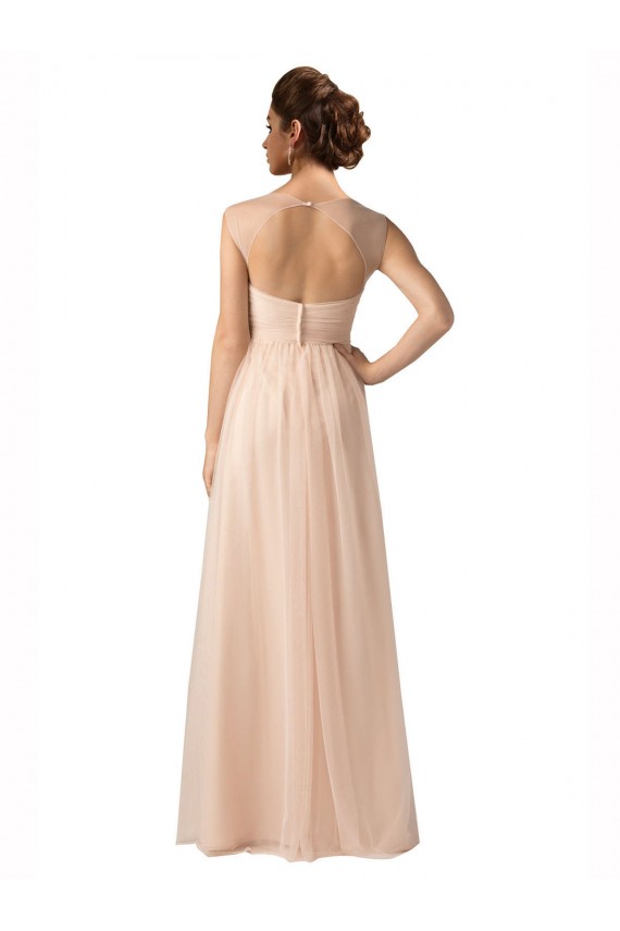 Vendedor de Amor Tule Sem Mangas Nu Vestido de Festa / Vestido de Madrinha