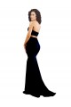 Vendedor de Decote Alto Crepe Esticado Sem Mangas Lombar Preto Vestidos de Madrinha / Vestidos de Noite / Vestidos de Festa