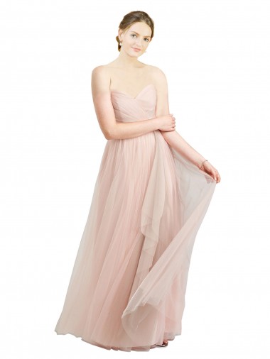 Vendedor de Amor Tule Sem Mangas Rosa Vestidos de Madrinha